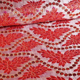 Brokaat Barok rood/goud