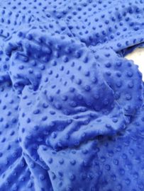 Minky kobalt blauw
