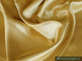Polyester satijn goud/geel