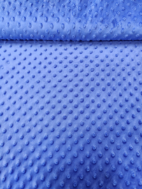 Minky kobalt blauw