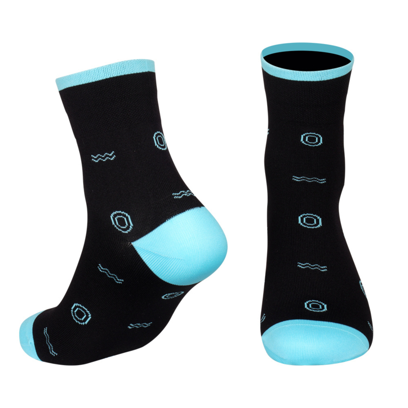 Cycling Socks (Black / Blue)