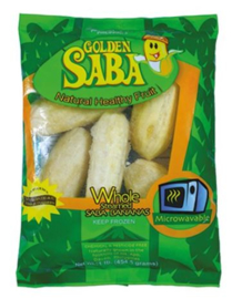 Golden Saba Gestoomde Saba Bananen (Heel) 454g