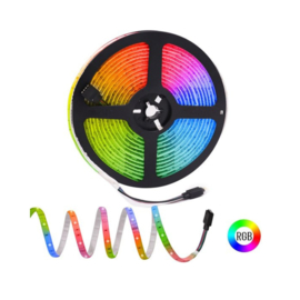 RGB Led strip - 5 m - 20 kleuren - incl. 44 button remote - Verlichting Binnen