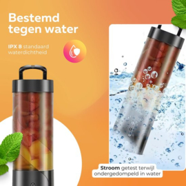 COCHO® Blender To Go - Smoothie Maker - Oplaadbare Mini Blender - Smoothies & Shakes - Draadloos & Draagbaar - Fruit Mixer - USB Oplaadbaar - 400 - 450ML