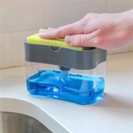 COCHO® Soap Press - Zeepdispenser met Spons - Zeeppompdispenser - Sponshouder met zeep