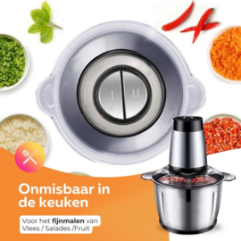 COCHO® Elektrische Vleesmolen - Elektrische Keukenmahine - Elektrische Keuken Slicer - Antislip Ontwerp - 3 Liter - 2 Standen