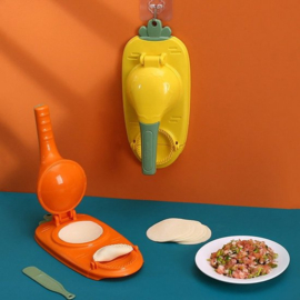 2-in-1 Dumpling Maker Groen - Deeg Pers & Knoedelvorm - Ook voor Pastei, Empanada en Ravioli - Dumplings Machine