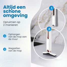 COCHO® Multifunctionele Mini Mop - Dweilsysteem - Mini Dweil - Raamwisser - Vloertrekker - Vloerwisser