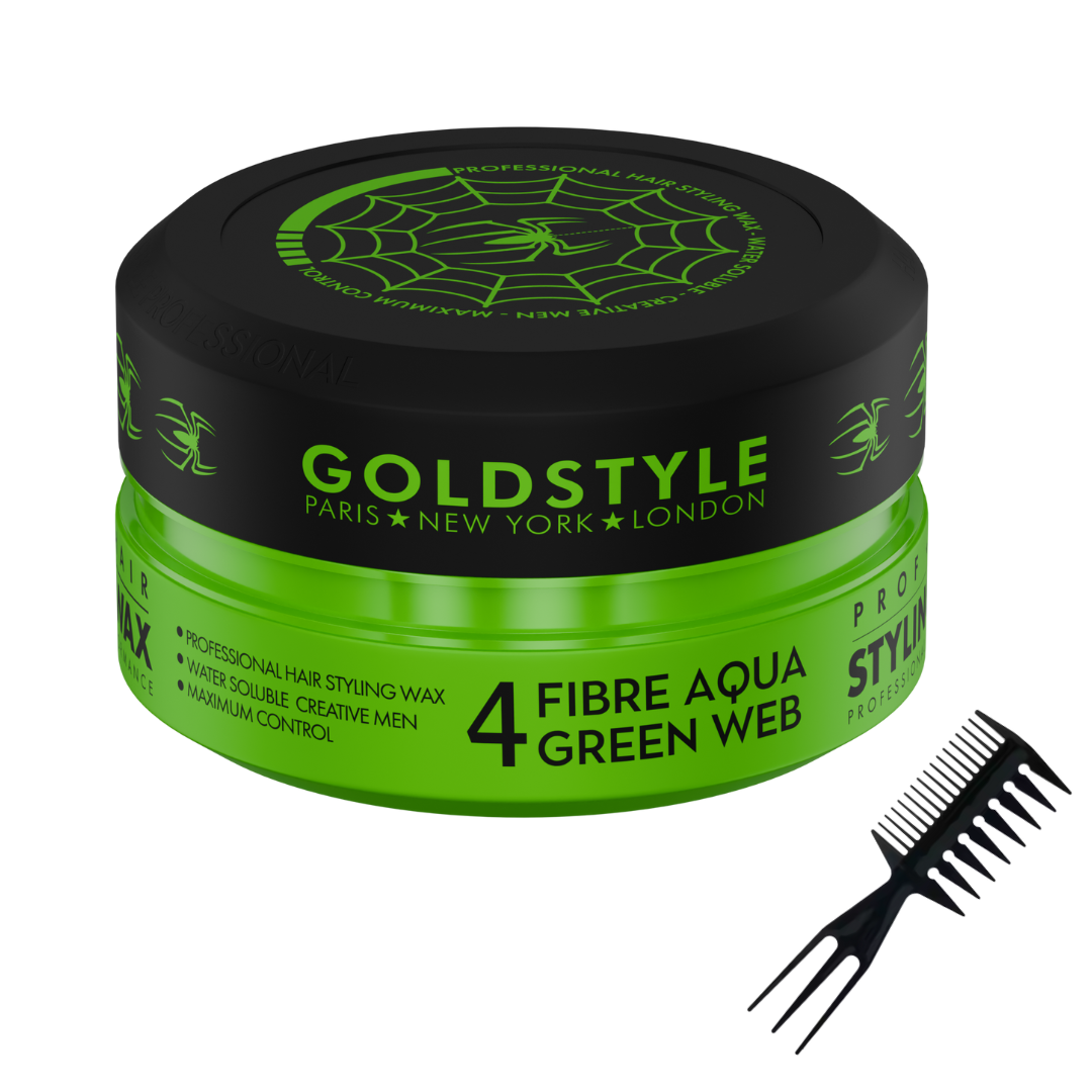 Gold Style Spieder Wax Nummer 4 FIBER AQUA GREEN WEB Groen
