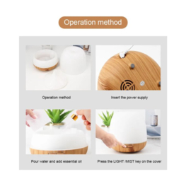 Aroma Diffuser 400ML met Afstandsbediening - Luchtbevochtiger – Aromatherapie - Geurverspreider