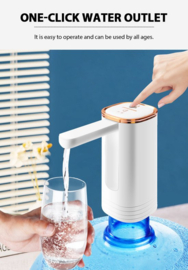 Waterdispenser Wit - Snoerloze Automatische Waterdispenser Voor Jerrycan - Water Pomp - USB oplaadbaar - Elektrische dispenser
