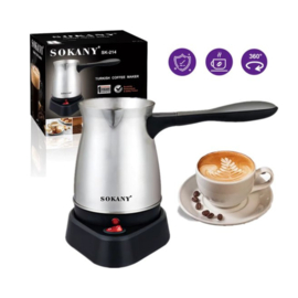 Sokany Koffiemaker - Draagbaar, Waterdicht en Perfect voor Authentieke Koffie - Elektrisch Turks Koffiezetapparaat - Koffiemaker