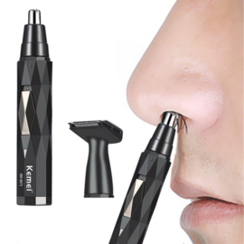 Kemei - Neustrimmer - neus, oor en wenkbrauw trimmer - 2 in 1 - oplaadbaar