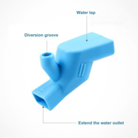 Kraan Opzetstuk Blauw - kraanverlenger - Opzetkraan kraanslang - Waterbesparende Spoelkraan - Keukenkraan
