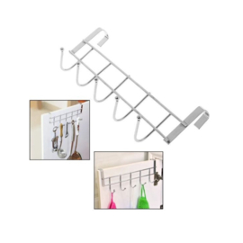 Ophangrek - Deurkapstok - Deurrek - Hangende Kapstok - Kapstokken met 5 haken - Deur Handdoek & Kledinghanger