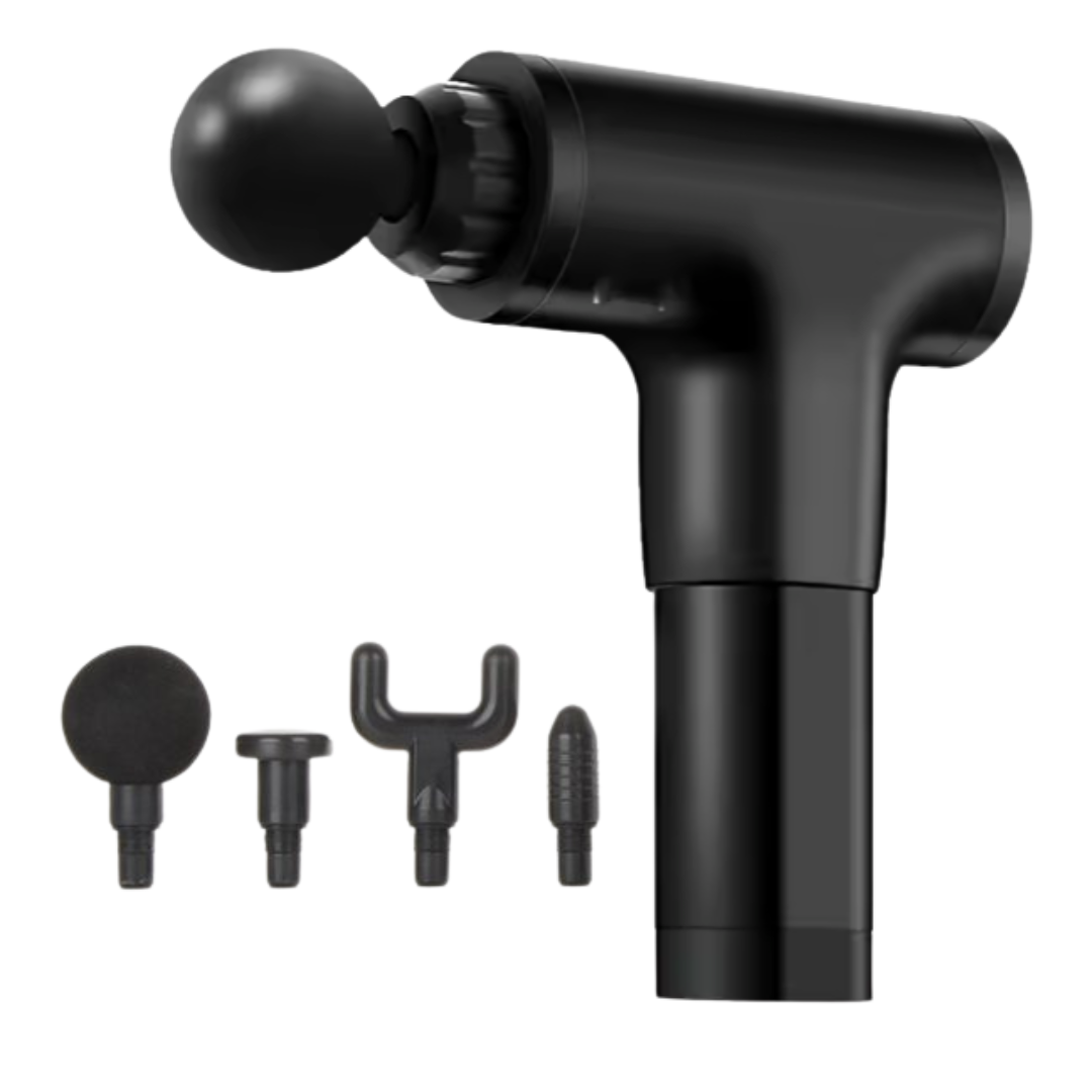 Massage Gun - Sport en Relax Massageapparaat - Krachtig en Draadloos - Extra Opzetstukken