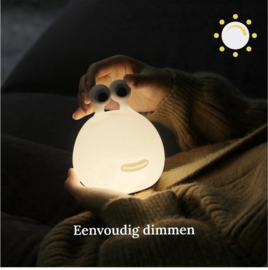 Oplaadbaar Nachtlampje Voor Kinderen - Warm Wit - Nachtlampje Baby - Dimbaar en Draadloos - Timer- en geheugenfunctie - USB Oplaadbaar Nachtlampje Volwassenen