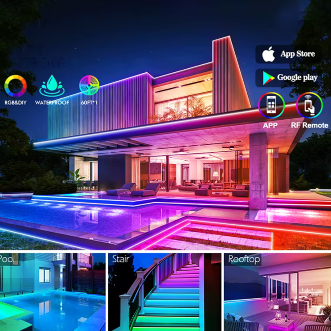 Led Strip 16 RGB Kleuren WIFI Colorful 5 Meter Ledstrip - Afstandsbediening