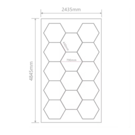 NEW Rebel Hexagon led - Kapper verlichting - Hexagon led panelen -Garage verlichting - Auto verlichting - Kapsalon verlichting - Binnenverlichting - Energiezuinige verlichting - Fitness Led verlichting