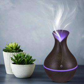 Aroma Diffuser 240ML - Luchtbevochtiger – Verdamp Olie Diffuser - Luchtbevochtiger – Verdamper – Aromatherapie - Geurverspreider - Vlam effect