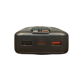 Powerbank 20.000mAh - Powerbanks - 22,5W Snellader voor 2 apparaten tegelijk opladen - Noodpakket - Quick Charge met Led Display - Powerbank