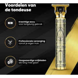COCHO® Hair Clipper Professional T-Blade Tondeuse - baardtrimmer USB-oplaadbaar snoerloze elektrische kapsalon T-Blade trimmer voor mannen