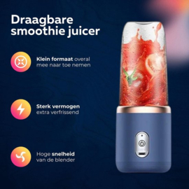 COCHO® Blender To Go - Smoothie Maker - Kies een Kleur - Oplaadbare Mini Blender - Smoothies & Shakes - Draadloos & Draagbaar - Fruit Mixer - USB Oplaadbaar - 400ML