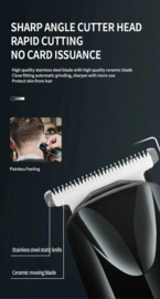 Kemei Professionele Tondeuse - Draadloze Tondeuse - Tondeuse Mannen - Tondeuse hoofdhaar - Haartrimmer - Zwart - Tondeuses - Trimmer Mannen