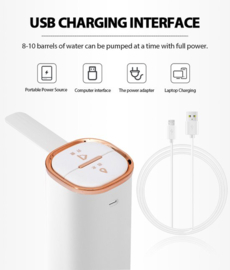 Waterdispenser Wit - Snoerloze Automatische Waterdispenser Voor Jerrycan - Water Pomp - USB oplaadbaar - Elektrische dispenser