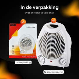 Elektrische Kachels - Elektrische Kachel 2000 Watt - Verwarming Badkamer - Verwarming - Elektrische Verwarming