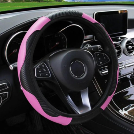 COCHO® Auto Stuurhoes - Steering Covers Geschikt 37-38Cm Auto Decoratie Koolstofvezel - Kies een Kleur
