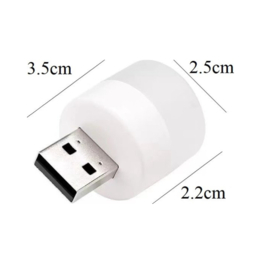 COCHO® Mini USB LED lamp wit - LED lampje - Nachtlampje - Wit - USB-A