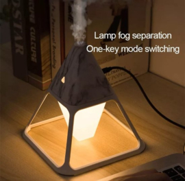 Olie Diffuser 3D - Aroma Diffuser 200ML met Afstandsbediening - Luchtbevochtiger – Verdamper – Aromatherapie - Geurverspreider - Vlam effect