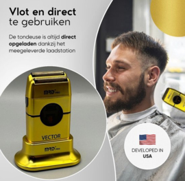 MRD® Pro Vector Professional Shaver Scheerapparaat Voor Kappers - Shaver - Kapper Scheerapparaat - Scheerapparaat Mannen - Scheerapparaat Vrouw - Zakformaat - Scheren - Scheerapparaat Hoofd