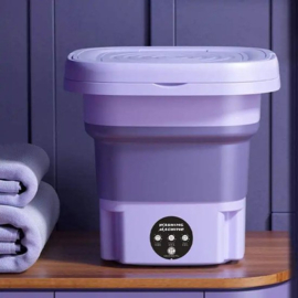 Mini wasmachine 8L - Met Droogrek - Camping wasmachine - Opvouwbare wasmachine - Handwasmachine - Fruitwasser - Kampeer wasmachine - Wasdroger