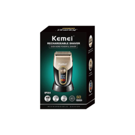 Kemei KM-3209 Oplaadbare Baard Scheerapparaat Elektrisch Scheerapparaat Mannen Scheerapparaat Drijvende Haar Trimmer Gezichtsverzorging Scheren Machine