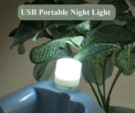 COCHO® Mini USB LED lamp wit - LED lampje - Nachtlampje - Wit - USB-A