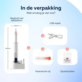 COCHO® Nagelfrees met nagelvijl bitjes - Pedicureset electrisch - Nagelvijl electrisch - Nagellak