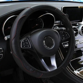 COCHO® Auto Stuurhoes - Steering Covers Geschikt 37-38Cm Auto Decoratie Koolstofvezel - Kies een Kleur
