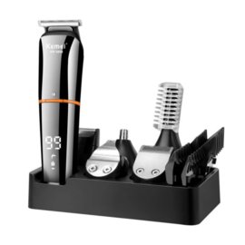 Kemei Baardtrimmer - Body groomer - 6 in 1 - Voor mannen - Waterdicht - Voor baardhaar - Hoofdhaar - Lichaamshaar