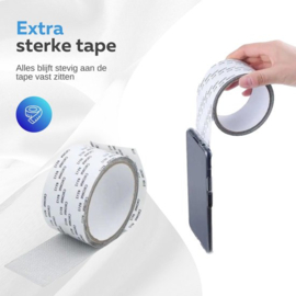 COCHO® Luxe Muggennet Reparatie Tape - Muggengaas Plakband - Gaas Wonen - Klussen Horren Tool - Horrengaas Tools - Grijs 5x200