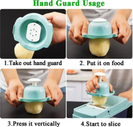 Groentesnijder - Uiensnijder - Mandoline - Multifunctionele groentesnijder - RVS - Mandoline Keukensnijder- Mandoline Snijder