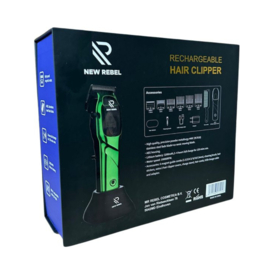 NEW REBEL Clipper Een Professionele Draadloze Tondeuse - Baardtrimmer - Hoofdhaar - Baarden en Snorren - Hair Clipper en Haartrimmer - Tondeuse - Tondeuse Mannen Haar - 6500 rpm