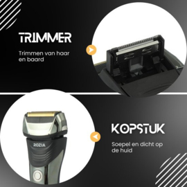 ROZIA Baard trimmer - Scheerapparaat mannen - Tondeuse mannen - Trimmer - Tondeuse mannen haartrimmer