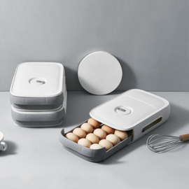EGG BOX - Opbergbox Eierhouder Eierdoos Koelkast Organizer - Blauwe Ei