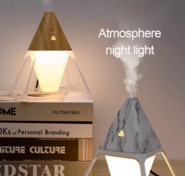 Olie Diffuser 3D - Aroma Diffuser 200ML met Afstandsbediening - Luchtbevochtiger – Verdamper – Aromatherapie - Geurverspreider - Vlam effect