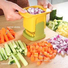 Groentesnijder - Uiensnijder - Mandoline - Multifunctionele groentesnijder - RVS