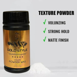 Gold style Powder - Gold style - Haar, Haarstyling, Haarwax, Poeder Wax, Powder, Styling, Wax - 120.gr