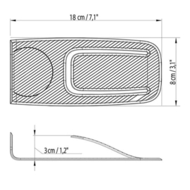 Deurstopper - Mat Zwart - Beschermrand - Staal - Deurstopper