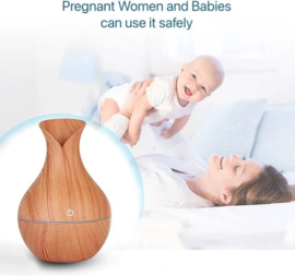 Aroma Diffuser 240ML - Luchtbevochtiger – Verdamp Olie Diffuser - Luchtbevochtiger – Verdamper – Aromatherapie - Geurverspreider - Vlam effect